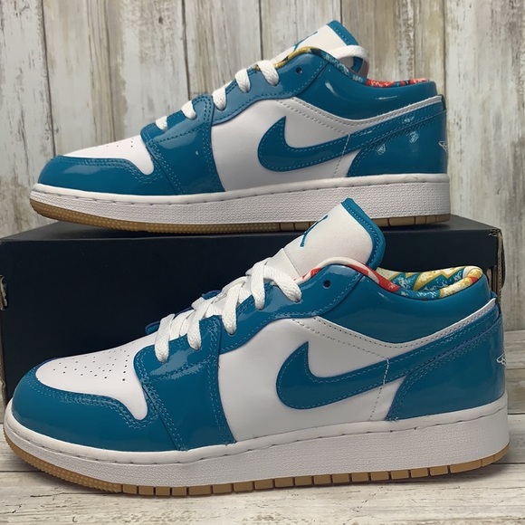 Air Jordan 1 Low Cyber Teal - Picture 5 of 6